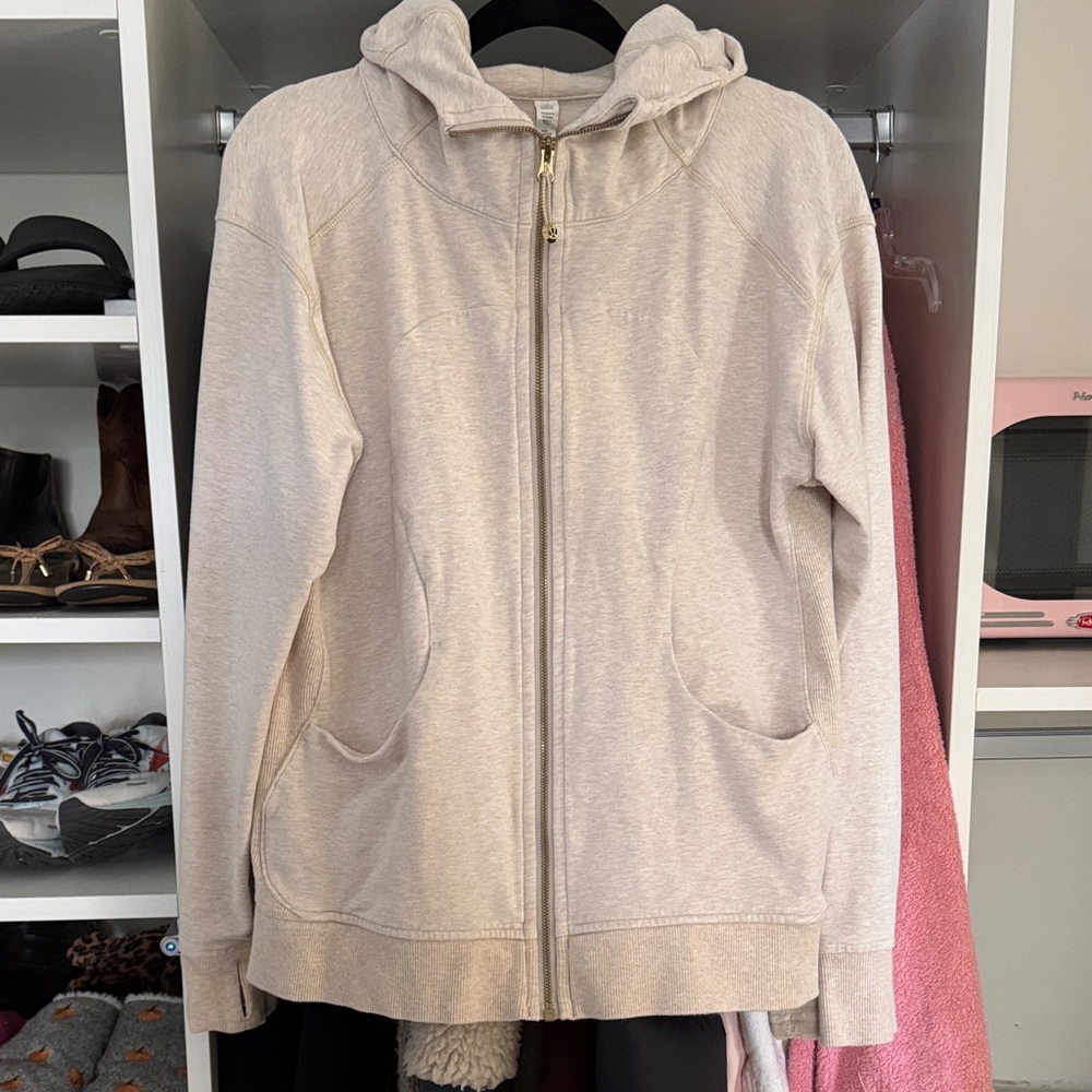 lululemon athletica Beige Zip-Up Hoodie 12